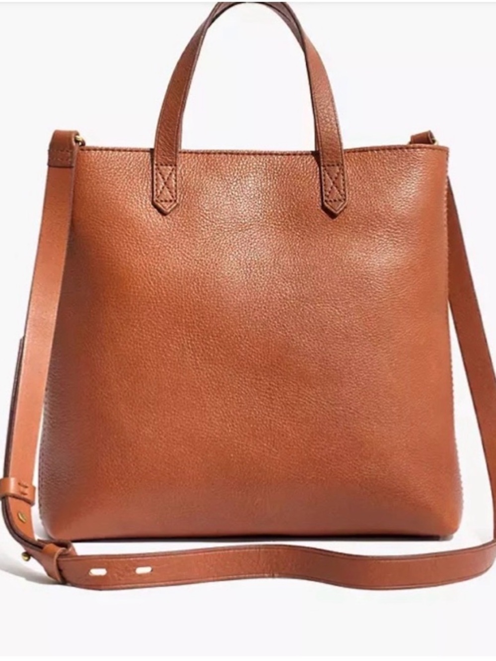 Madewell Zip-Top Transport Crossbody in Nubuck Leather